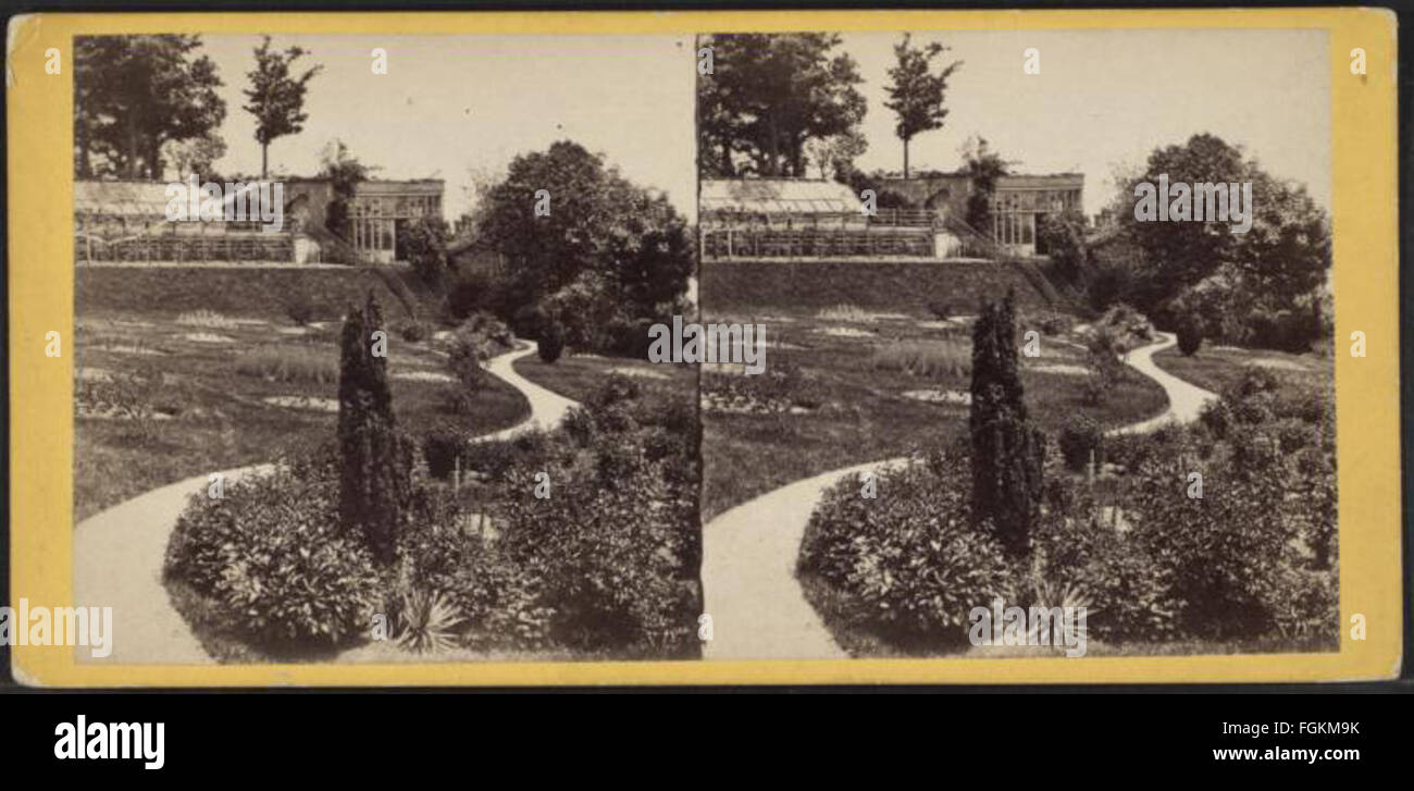 Vue de la partie supérieure de Central Park. (Vue sur le jardin.), de Robert N. Dennis collection de vues stéréoscopiques Banque D'Images