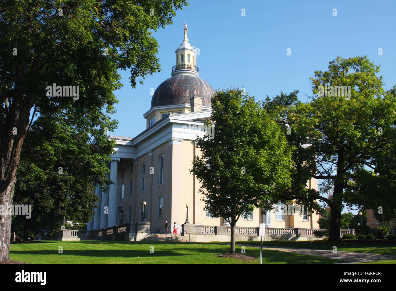 Canandaigua, New York, Canandaigua Lake, le palais de justice du comté de l'Ontario. Banque D'Images