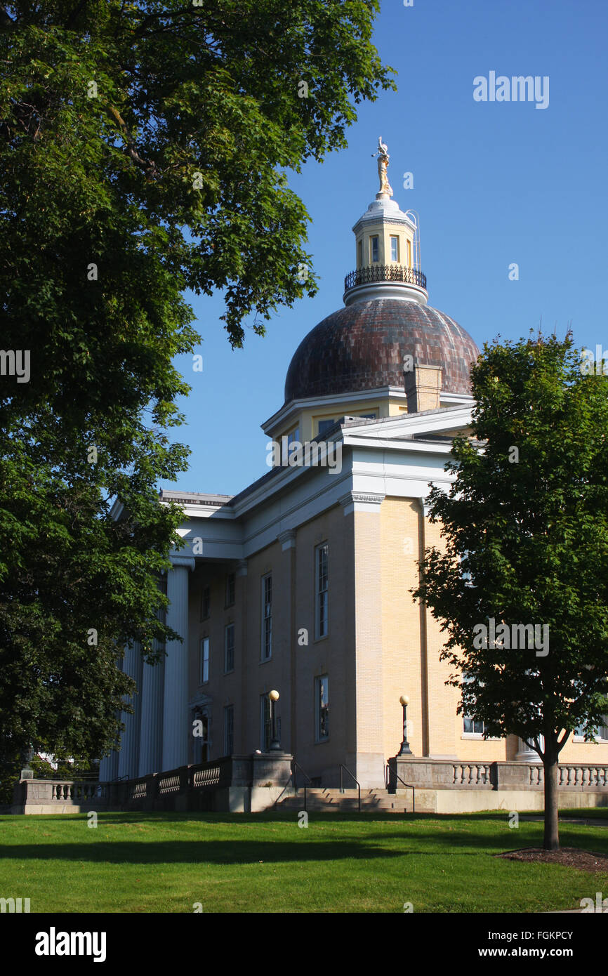 Canandaigua, New York, Canandaigua Lake, le palais de justice du comté de l'Ontario. Banque D'Images