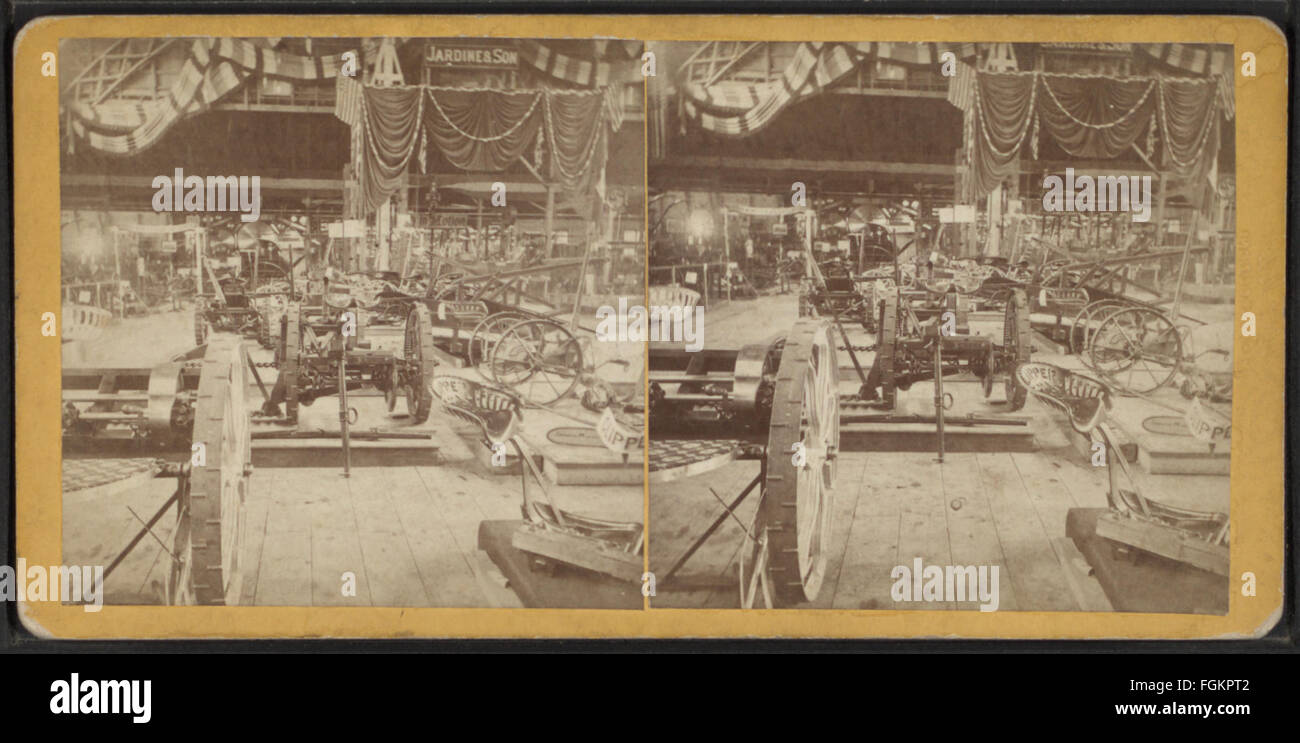 Exposition de machines, de Robert N. Dennis collection de vues stéréoscopiques Banque D'Images