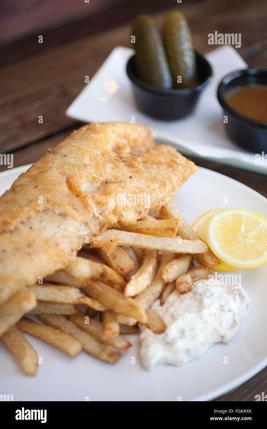 Chip Shop BXTN, Hip-hop et du poisson à thème friterie à Brixton, servant du poisson frais et des plats de fruits de mer, dans le sud de Londres, Angleterre, RU Banque D'Images