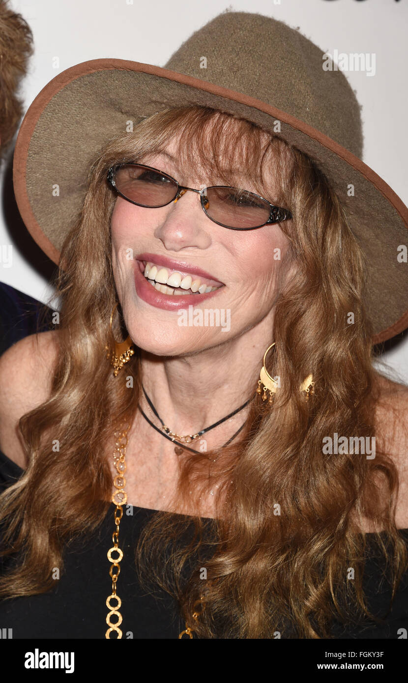 CARLY SIMON chanteur en février 2016. Photo Jeffrey Mayer Banque D'Images