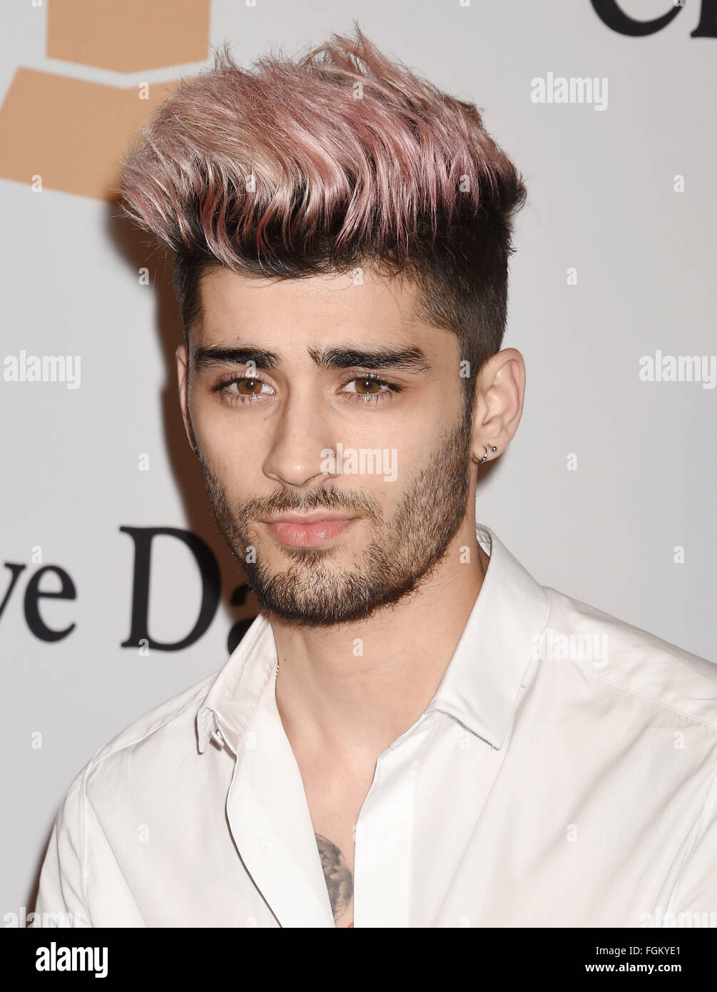 ZAYN MALIK chanteur en février 2016. Photo Jeffrey Mayer Banque D'Images