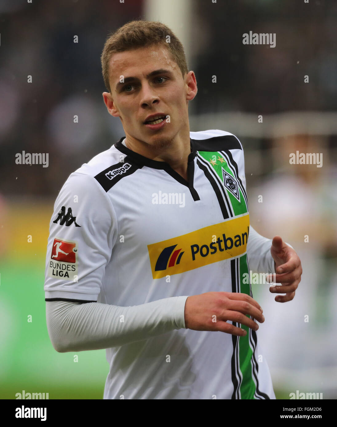 Allemagne, football, Bundesliga, journée 22, Février 20, 2016, Borussia Moenchengladbach vs 1. FC Koeln : Thorgan Hazard (Moenchengladbach). Banque D'Images