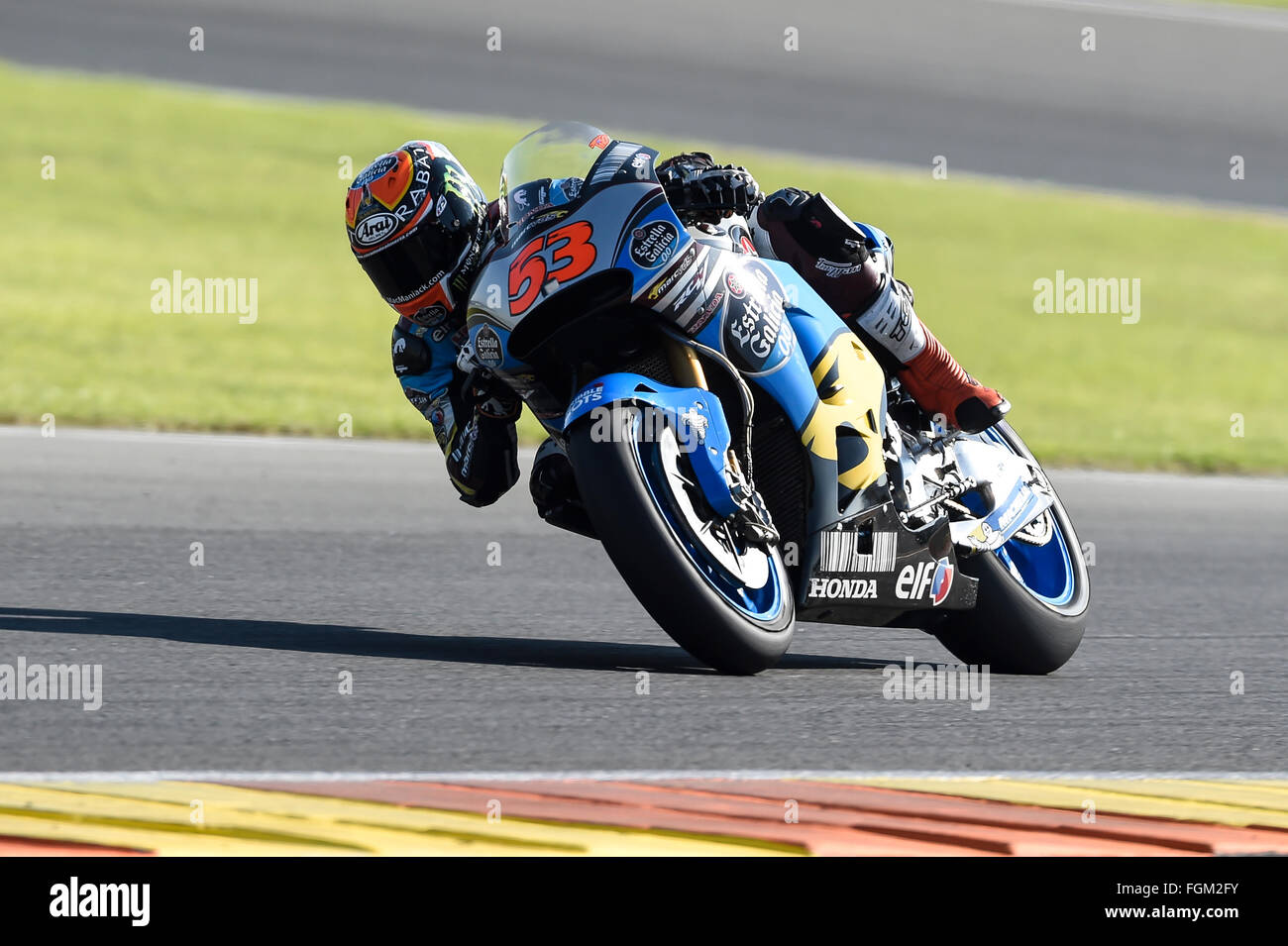 Tito Rabat en action lors d'essais hivernaux Motogp Banque D'Images