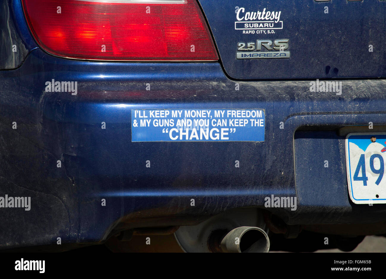 Autocollant politique Banque D'Images