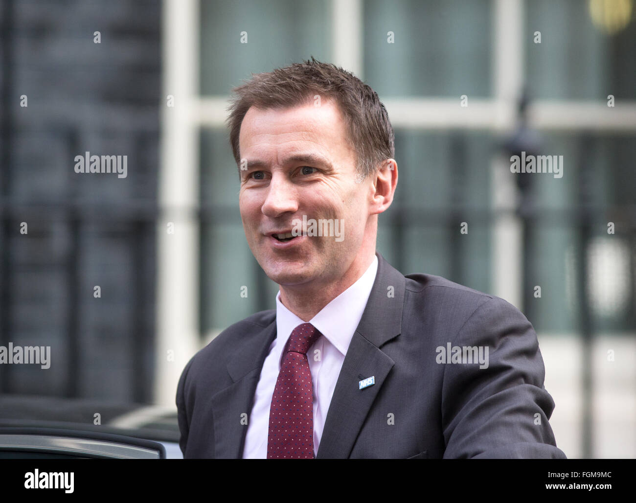 Secrétaire de la santé,Jeremy Hunt,arrive à Downing Street pour une réunion du Cabinet Banque D'Images