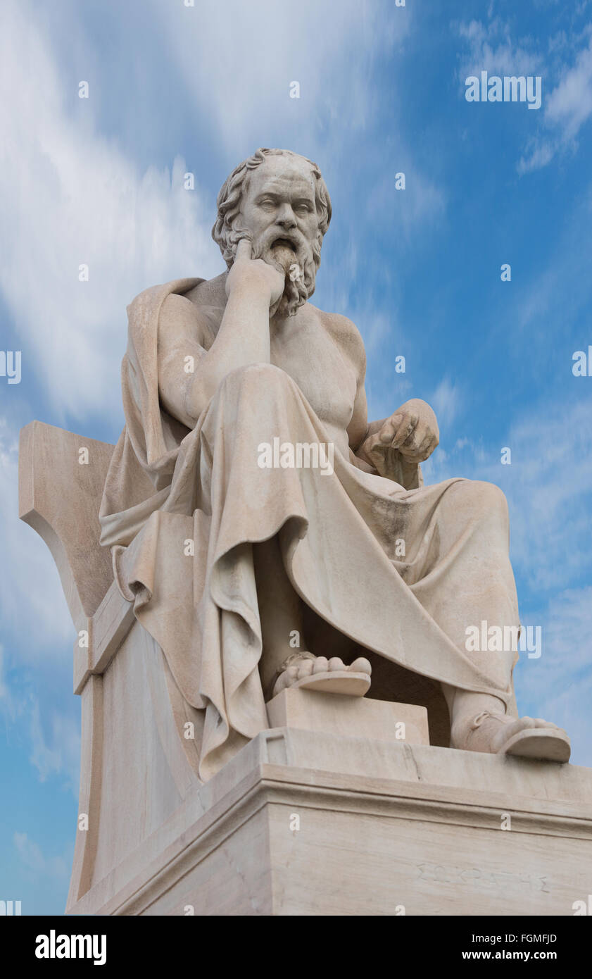 Philosophe grec Sculpture Aristoteles Banque D'Images