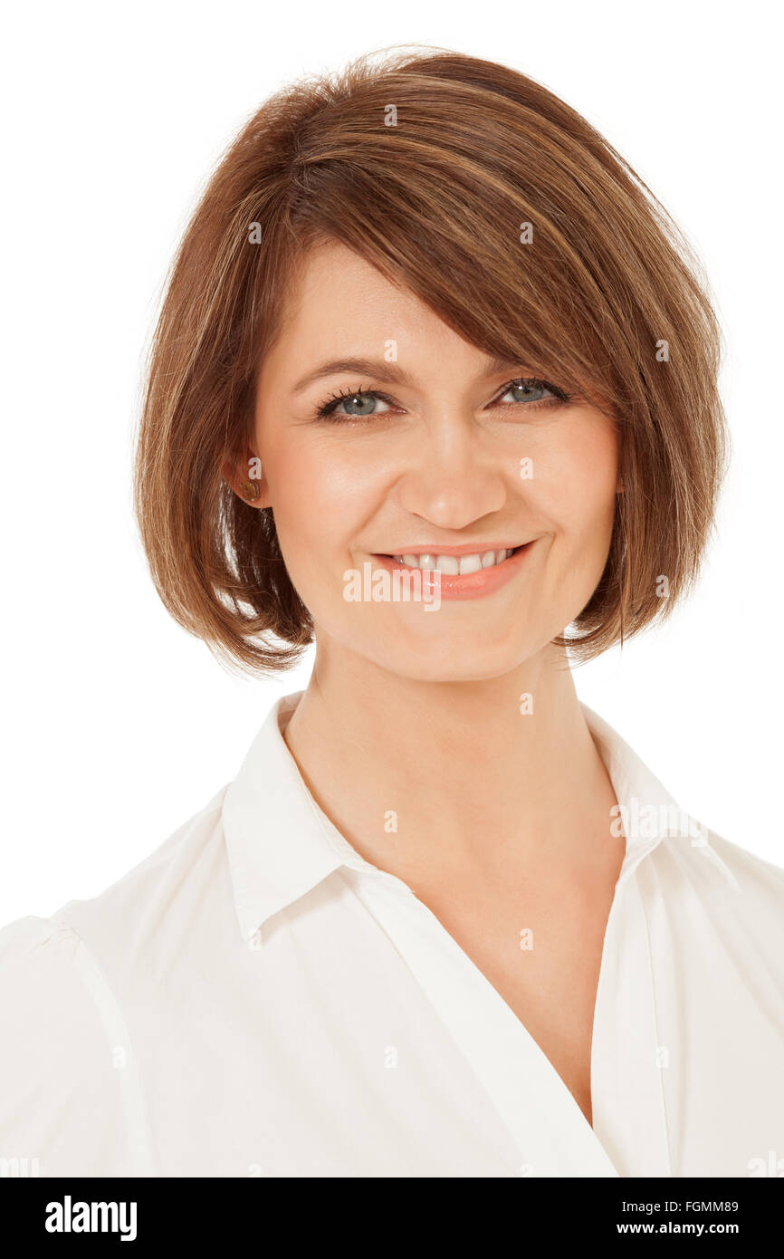 Portrait of attractive young woman Banque D'Images