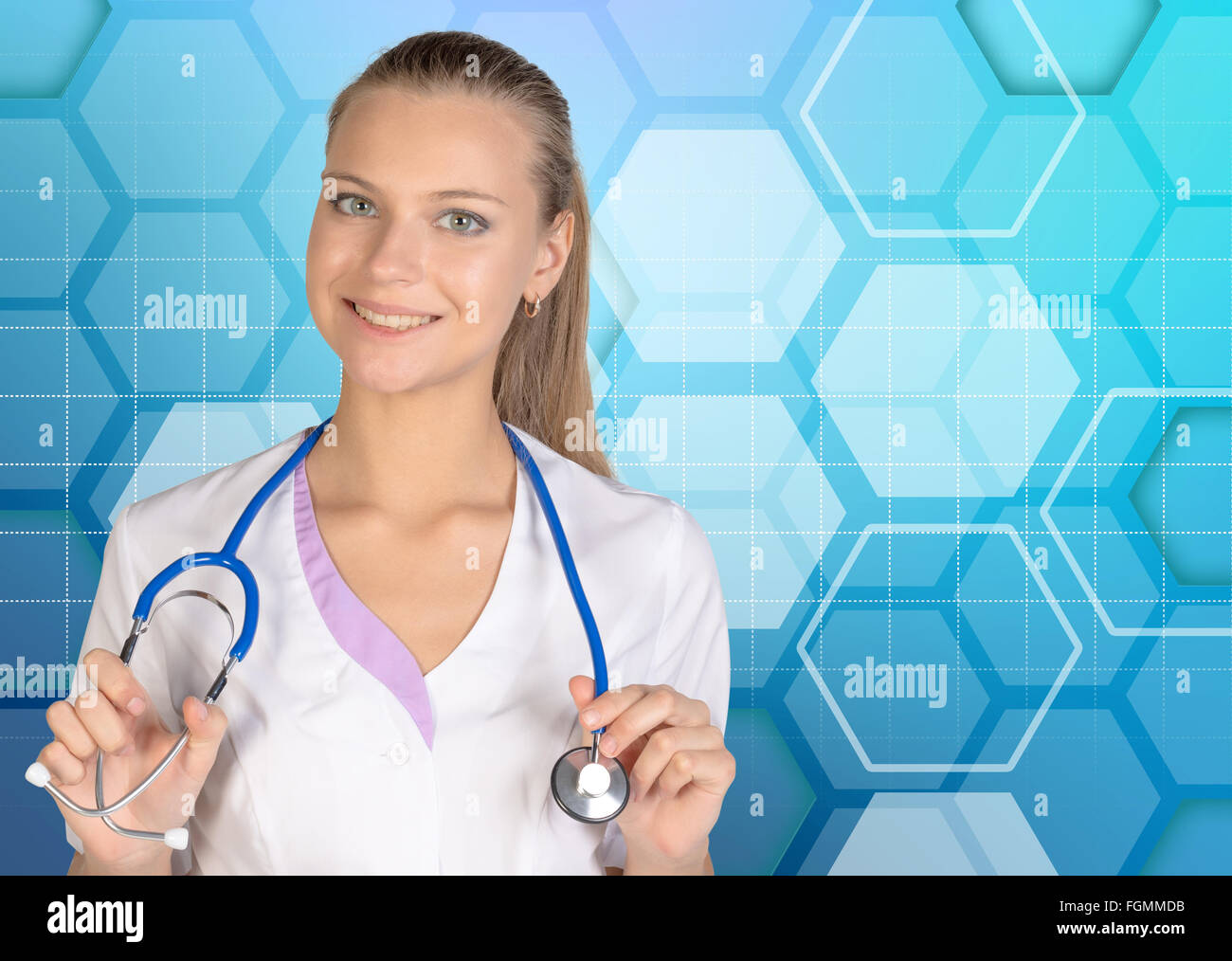 Image d'une stagiaire enthousiaste looking at camera Banque D'Images