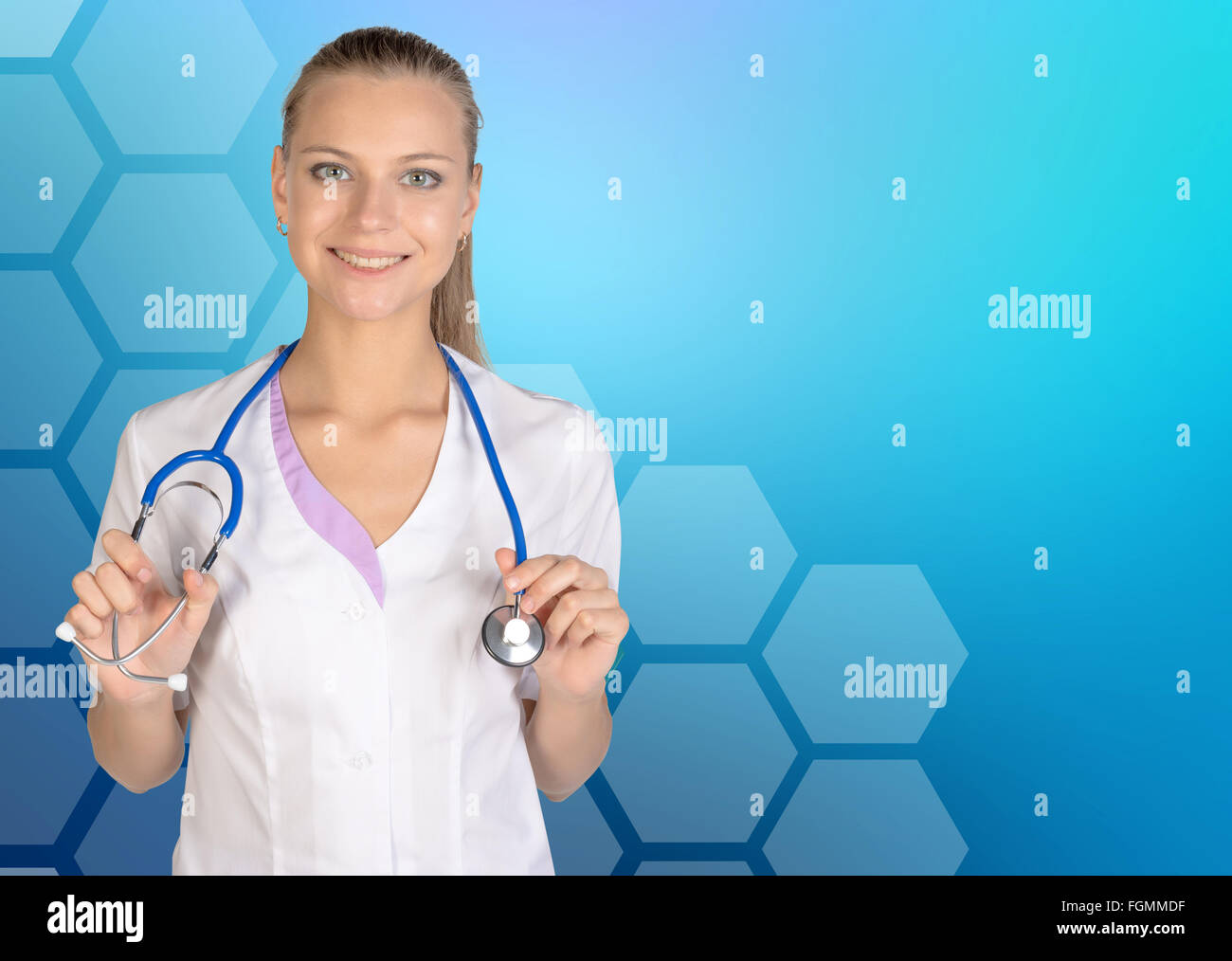 Image d'une stagiaire enthousiaste looking at camera Banque D'Images