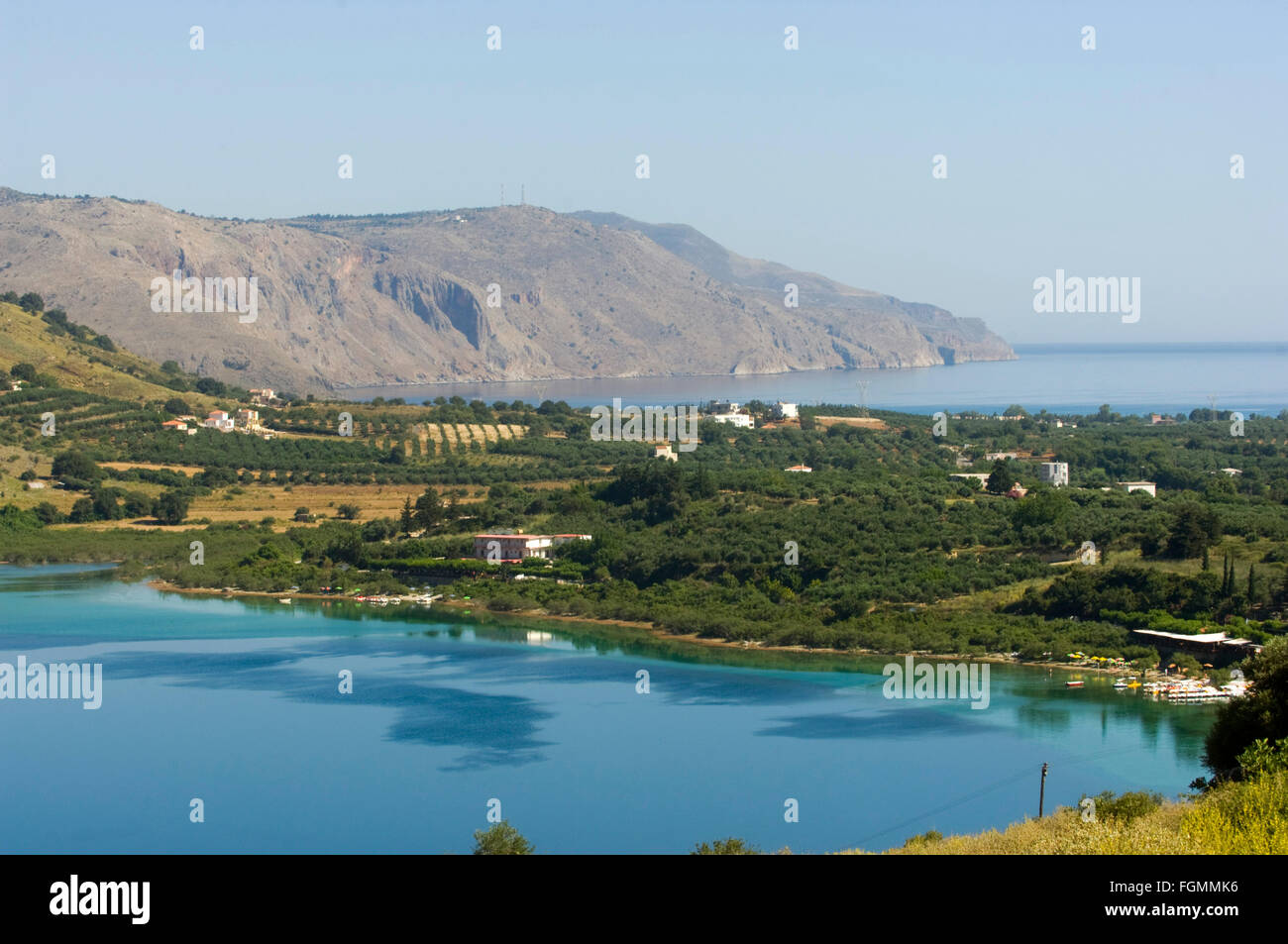 Spanien, Kreta, Georgioupoli, ungefähr fünf kilomètre befindet sich landeinwärts Süßwassersee l'unique natürliche auf Kr Banque D'Images