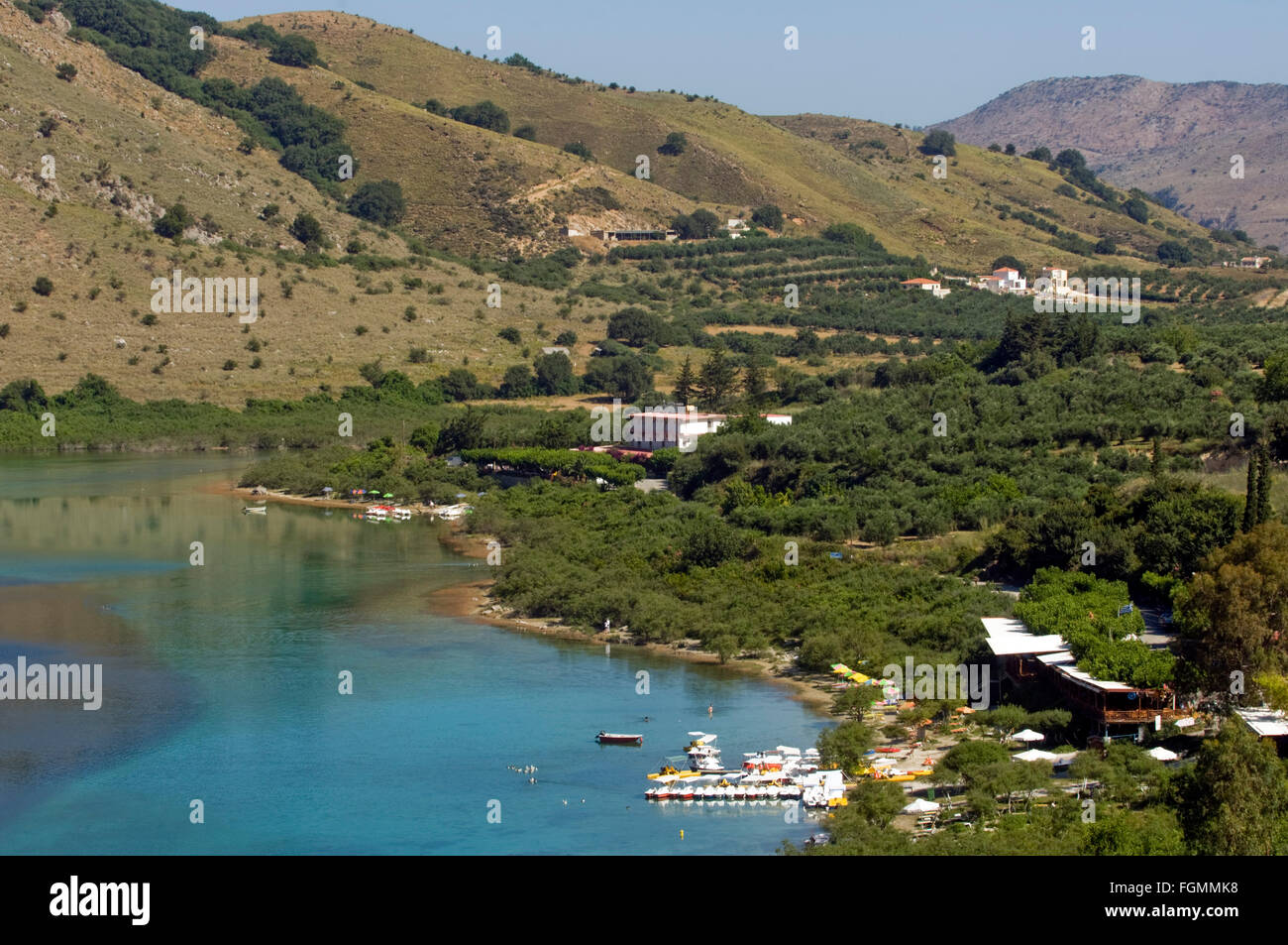 Spanien, Kreta, Georgioupoli, ungefähr fünf kilomètre befindet sich landeinwärts Süßwassersee l'unique natürliche auf Kr Banque D'Images
