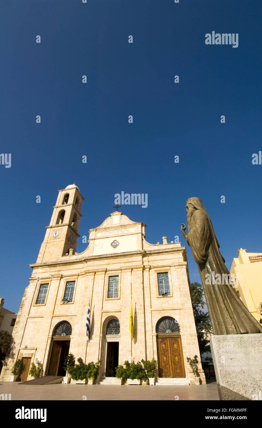 Spanien, Kreta, Chania, orthodoxe Kirche Metropolis Trimartiri Banque D'Images