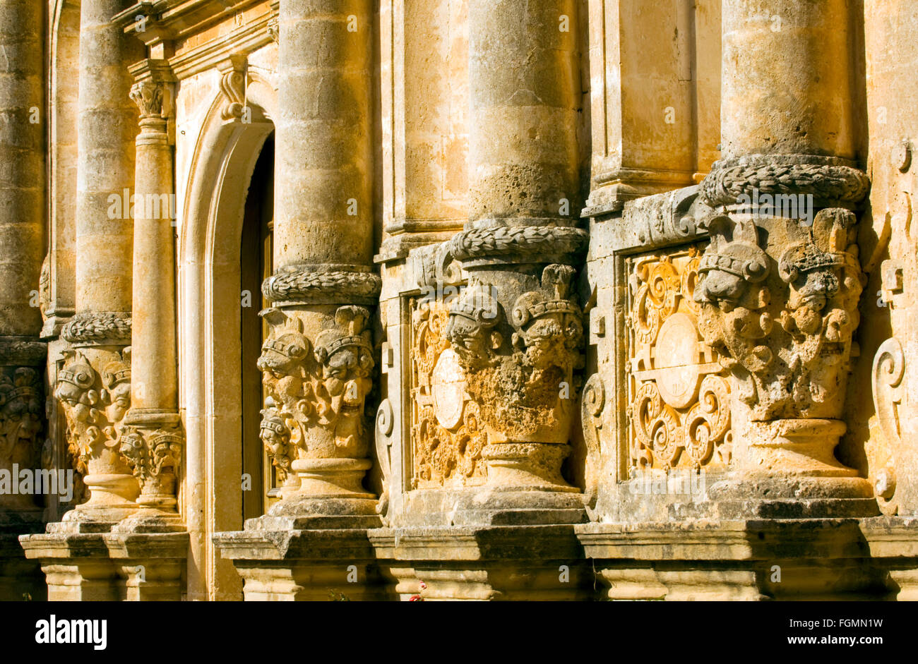 Spanien, Kreta, bei Chania, Akrotiri-Halbinsel, Kloster Moni Gouverneto, der Klosterkirche la façade im Stil der italienisch Banque D'Images