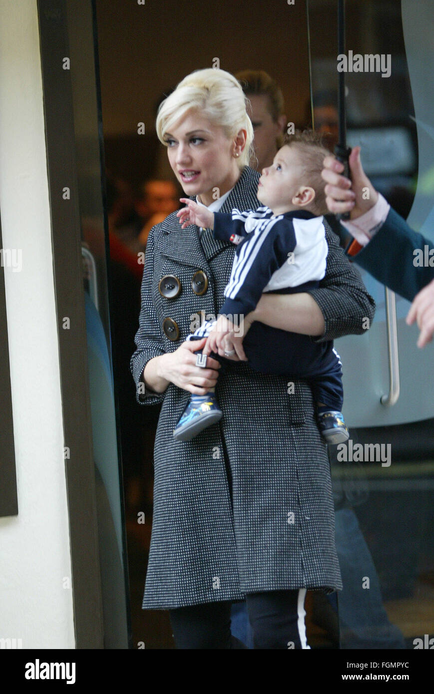 Gwen Stefani et Kingston Bébé Déjeuner (crédit image © Jack Ludlam) Banque D'Images