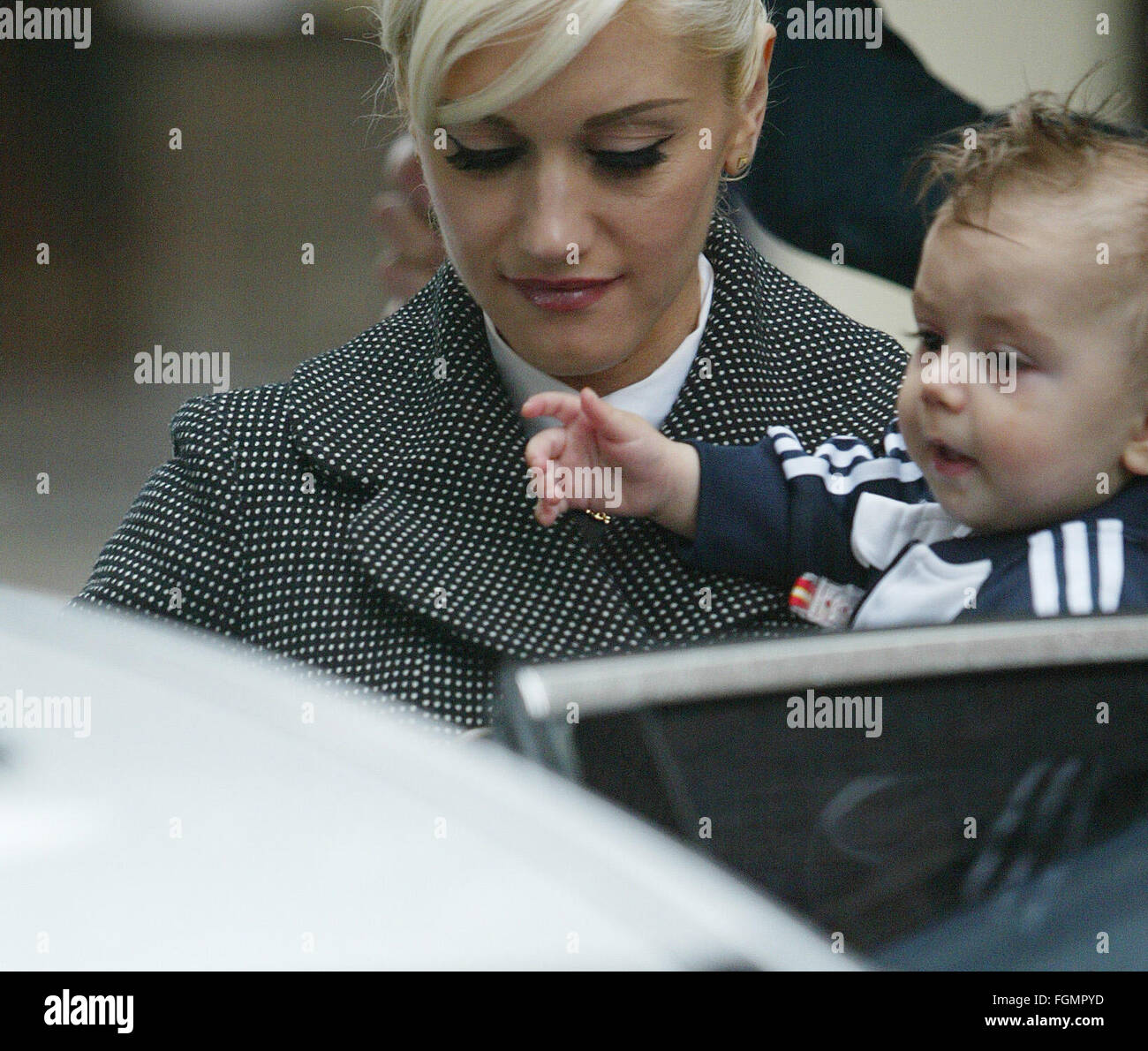 Gwen Stefani et Kingston Bébé Déjeuner (crédit image © Jack Ludlam) Banque D'Images