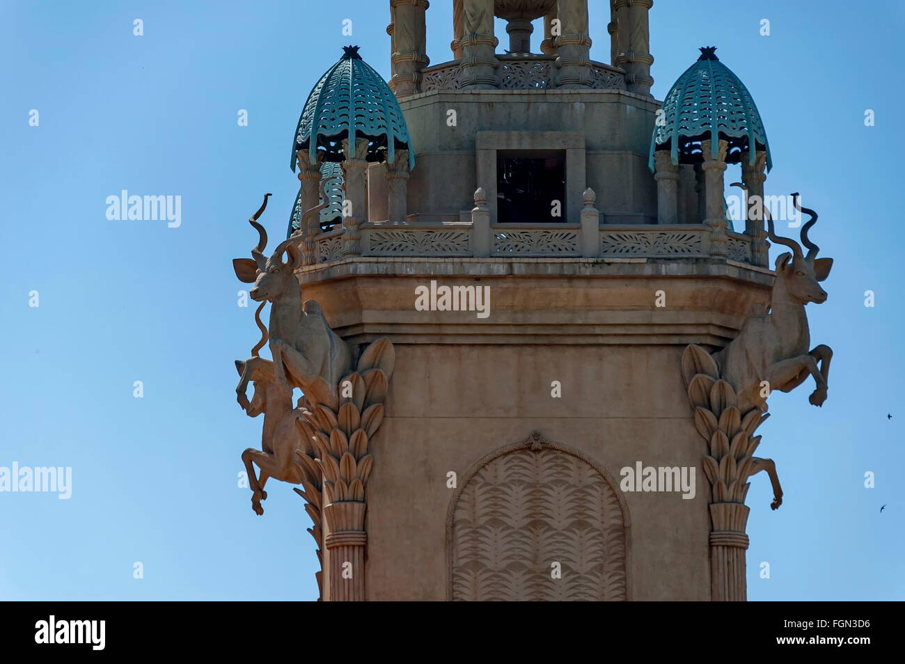 Fragment de Palace of the Lost City Hotel à Sun City, Afrique du Sud Banque D'Images