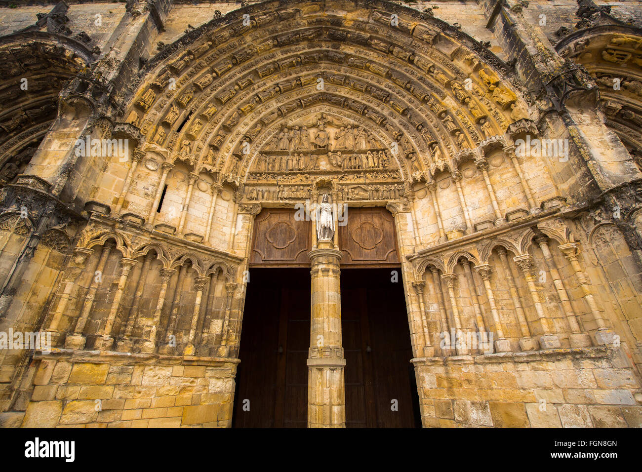 Ancienne Cathédrale Bazas, Saint James way. Gironde Aquitaine France Banque D'Images
