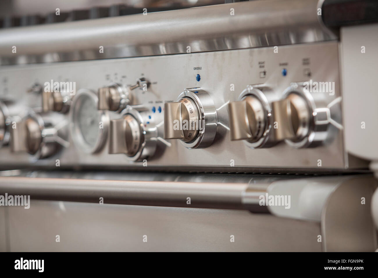 Une gamme de cuisine haut de gamme Banque D'Images