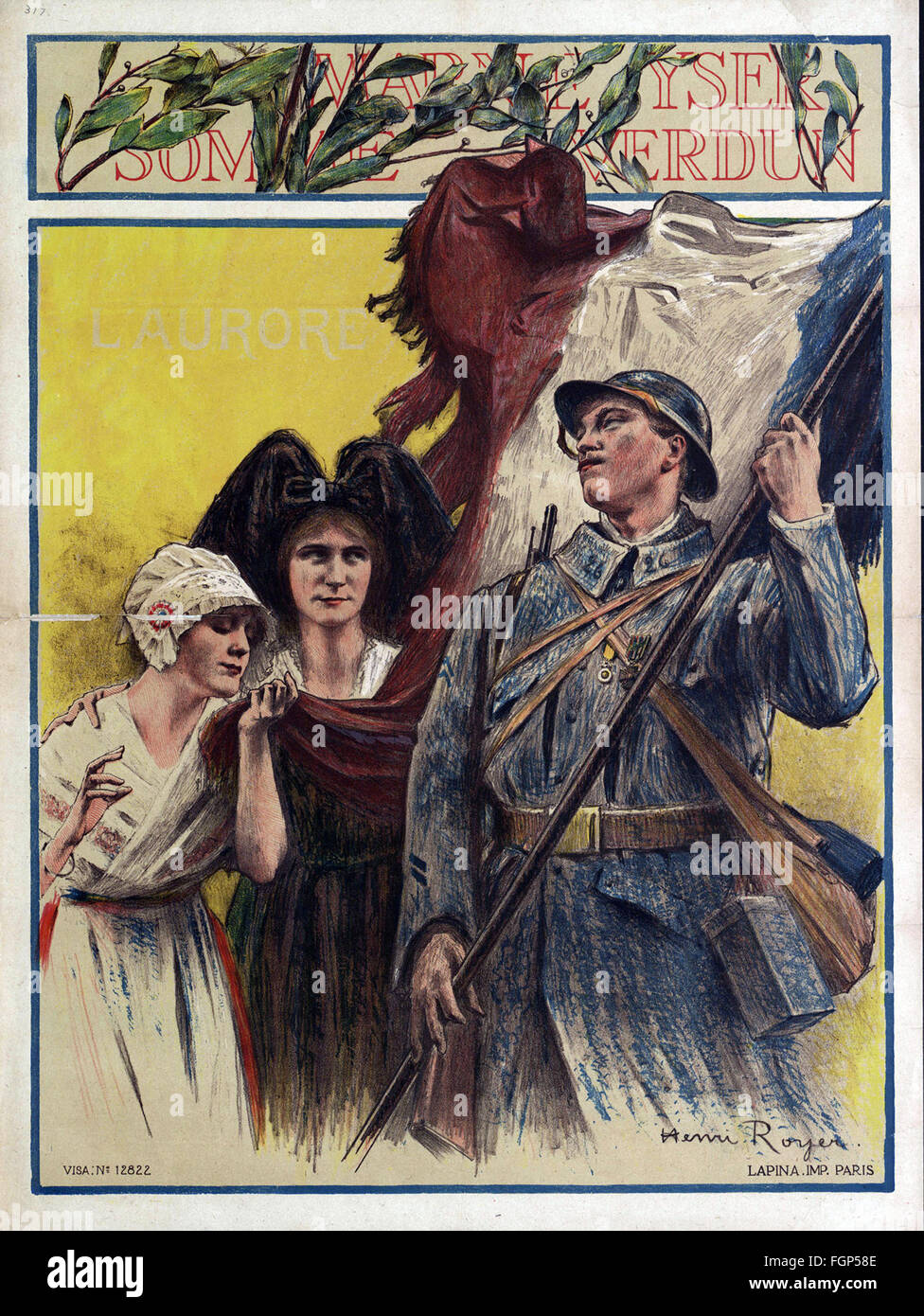 Bataille De Verdun 1916 La Propagande Francaise Photo Stock Alamy