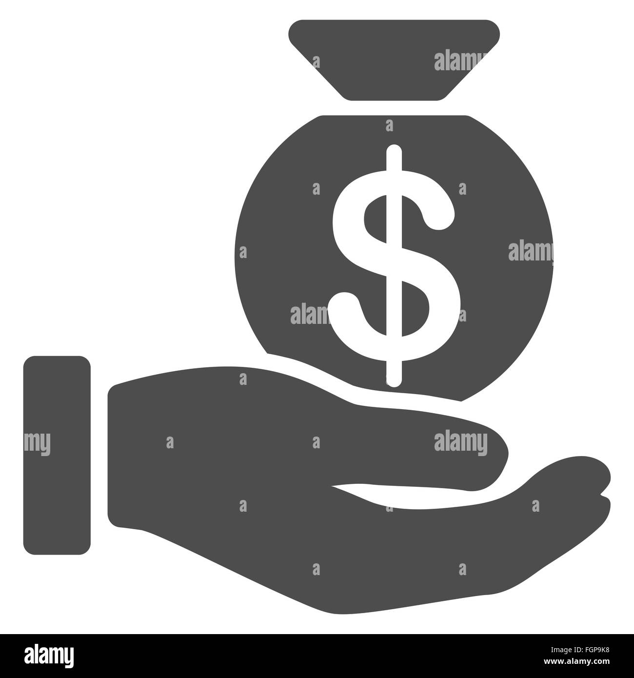 L'icône de paiement d'une entreprise ensemble bicolore Banque D'Images