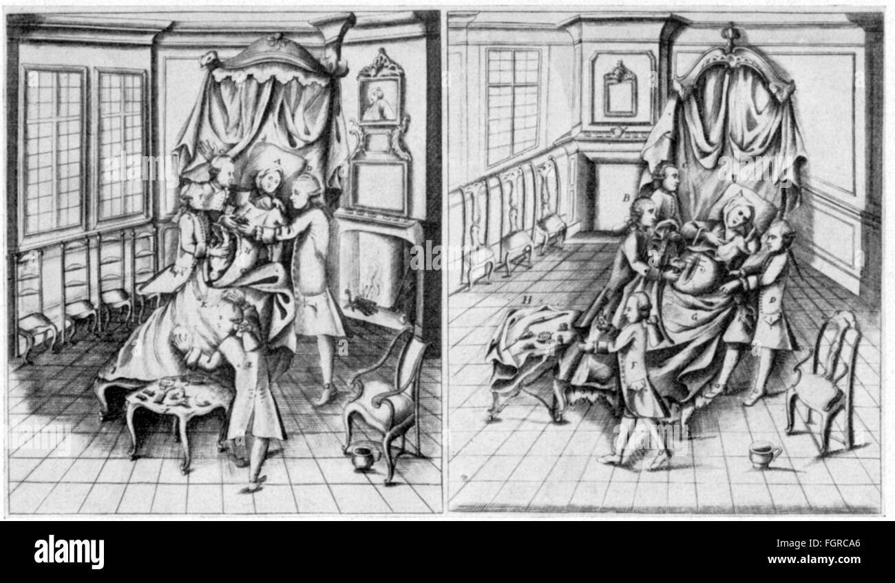 La médecine, la gynécologie, la naissance / naissance par césarienne et l'exécution de la suture, gravure sur cuivre, sur : Pierre-Joseph van Bavegem (1745 - 1805), de Belgique (1815-1885 beruchte «Keysers-Snede', Amsterdam, 1788, copyright de l'artiste n'a pas à être effacée Banque D'Images La médecine, la gynécologie, la naissance / naissance par césarienne et l'exécution de la suture, gravure sur cuivre, sur : Pierre-Joseph van Bavegem (1745 - 1805), de Belgique (1815-1885 beruchte «Keysers-Snede', Amsterdam, 1788, copyright de l'artiste n'a pas à être effacée Banque D'Images