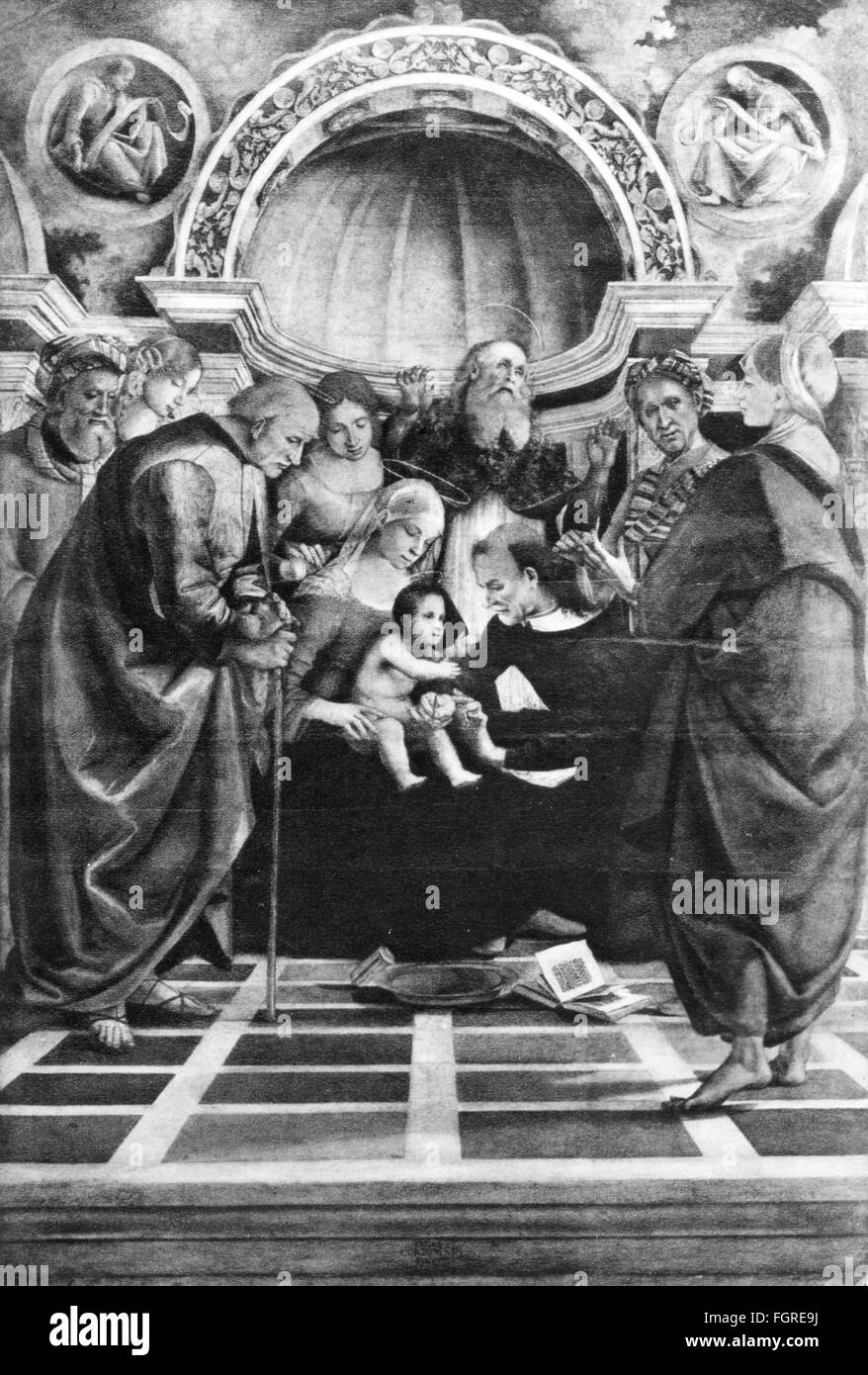 Beaux-arts, Signorelli, Luca (1441 - 1523), peinture, 'la circoncision', vers 1490 - 1491, huile sur panneau, 259 x 180 cm, National Gallery, Londres, droits additionnels-Clearences-non disponible Banque D'Images