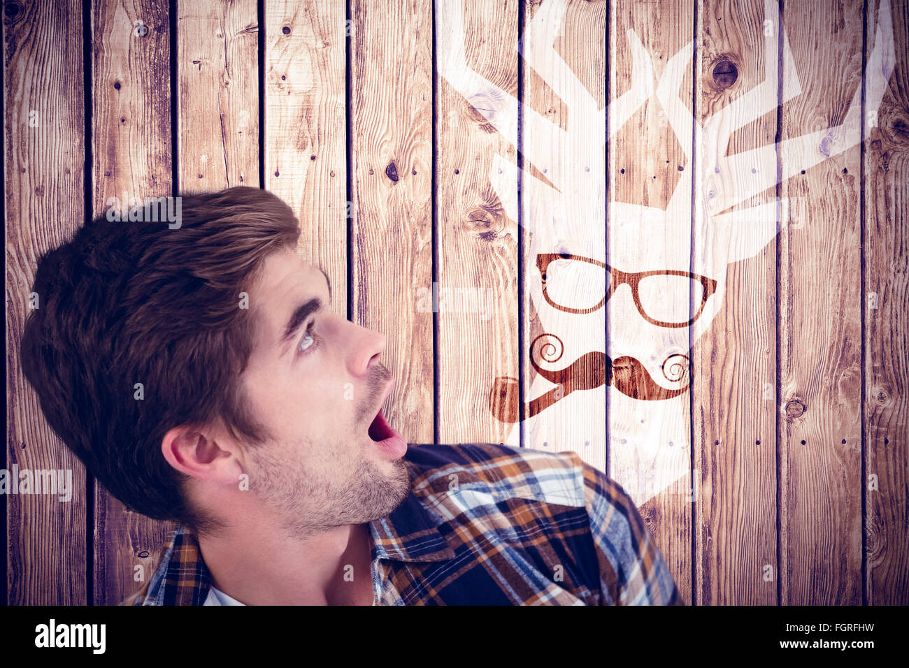 Hipster de jusqu'à Banque D'Images