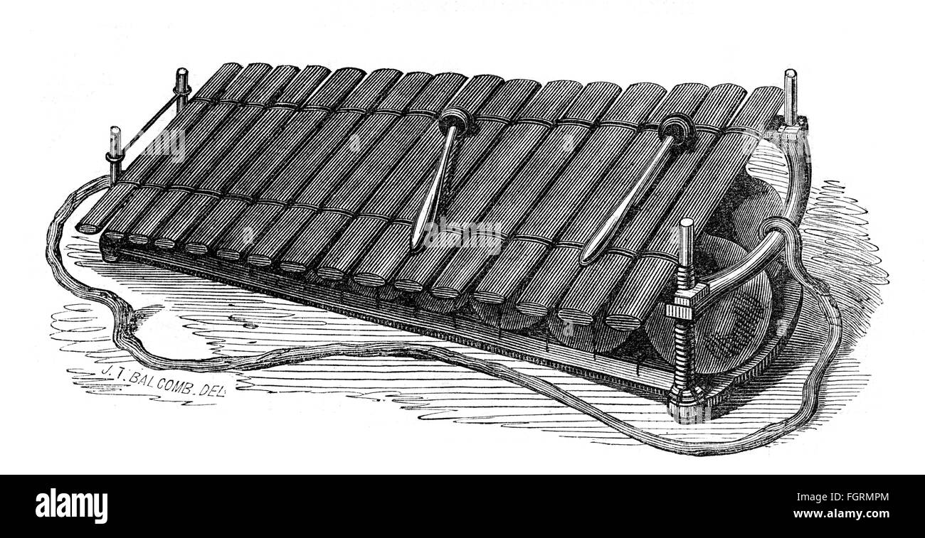 Musique, instrument de musique, instrument de percussion, Balafon, gravure en bois, 2e moitié 19e siècle, Bala, Balo, Balangi, xylophone, xylophones, idiophone, instrument de musique, instruments de musique, coupure, découpe, découpe, découpe, découpe, Afrique de l'Ouest, instrument de percussion, instruments de percussion, historique, historique, historique, droits additionnels-Clearences-non disponible Banque D'Images