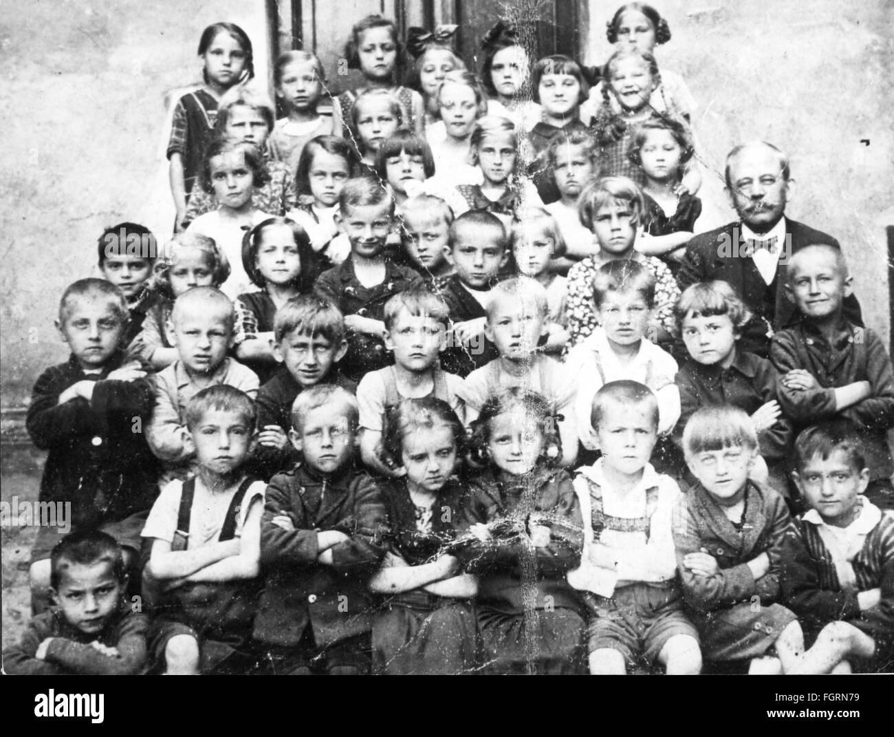 Pédagogie, photo de classe, classe, vers 1910, droits additionnels-Clearences-non disponible Banque D'Images