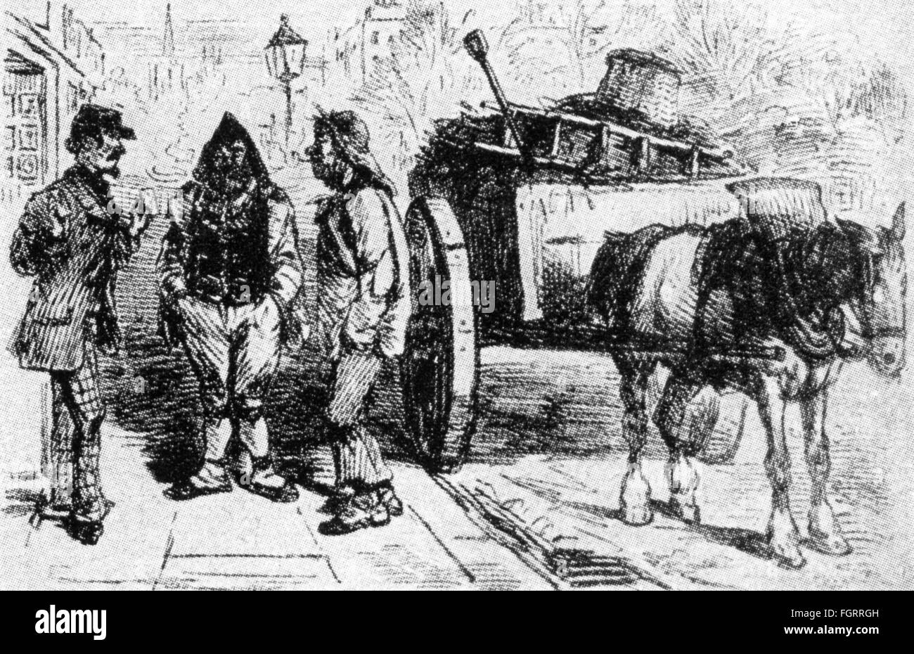 Photographie, caricature, 'projet pour une image', dessin de John Leech (1817 - 1864), de: 'Punch', Londres, 1861, droits-supplémentaires-Clearences-non disponible Banque D'Images