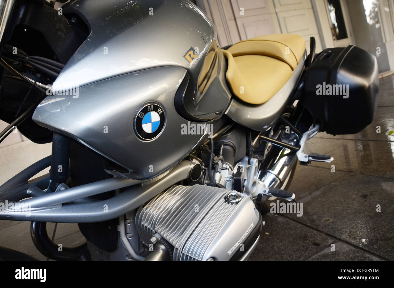 Moto BMW R850R, Valence, Espagne Banque D'Images