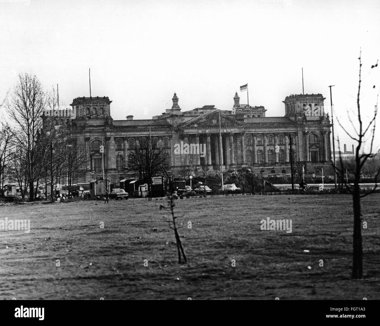 Allemagne, Berlin, Reichstag, vue extérieure, 1969, droits supplémentaires-Clearences-non disponible Banque D'Images