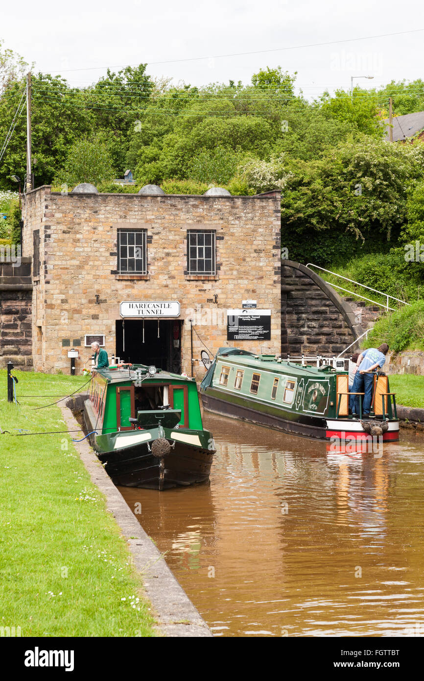 Entrée sud du tunnel Harecastle Trent et Mersey Canal Kidsgrove Stoke on Trent Staffordshire England UK Banque D'Images