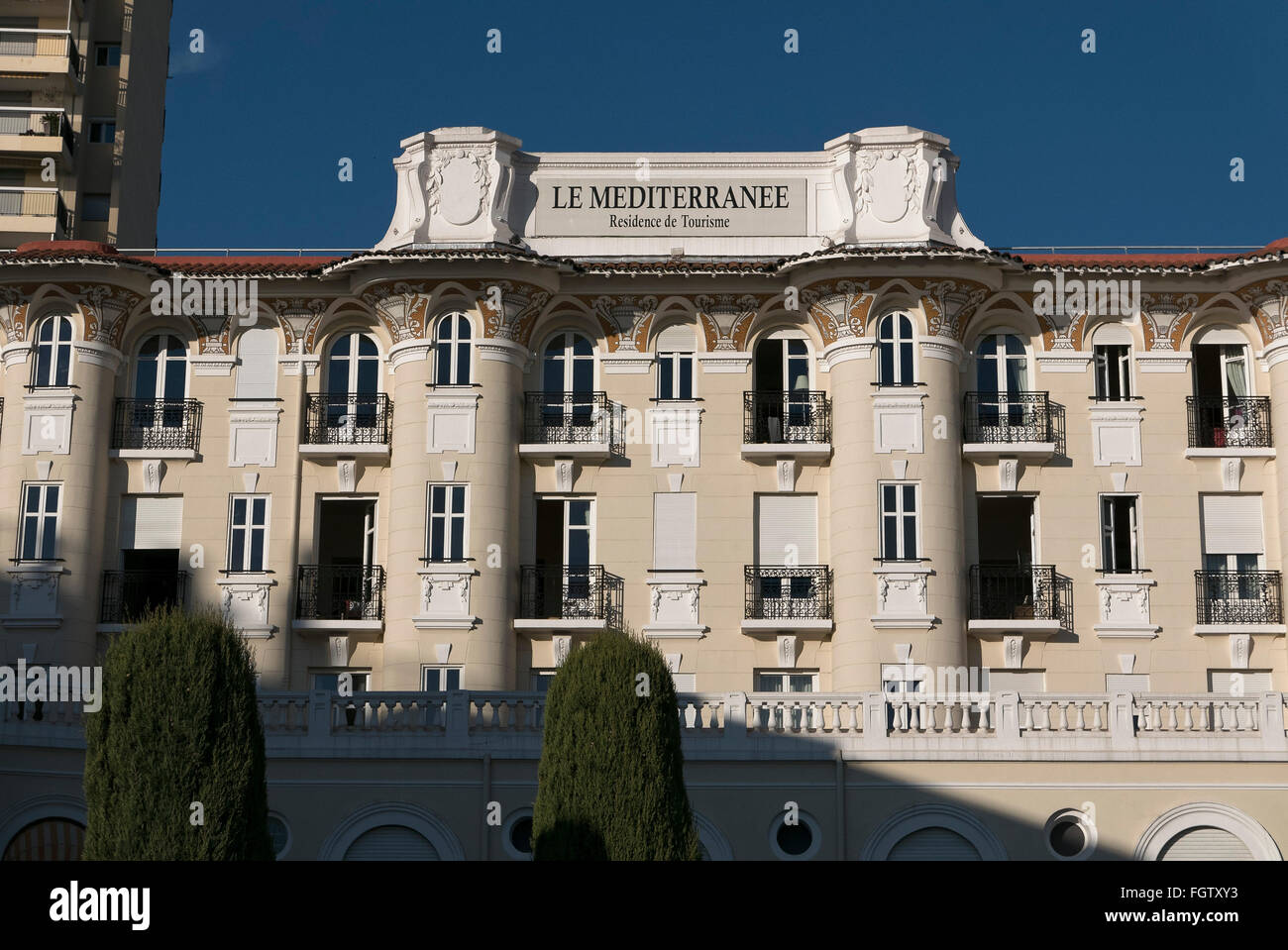Hôtel art nouveau, Saint-Raphaël, Dep. Var, Côte d'Azur, France Banque D'Images