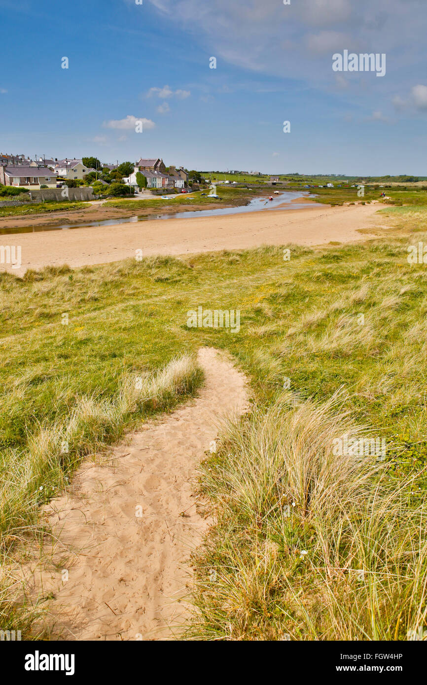 Aberffraw ; Pays de Galles ; Royaume-Uni ; d'Anglesey Banque D'Images