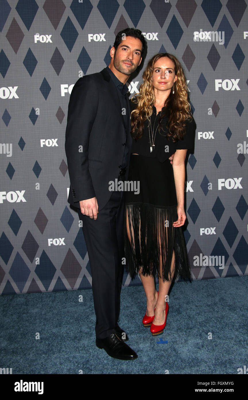 Hiver 2016 FOX TCA All-Star party - Arrivées avec : Tom Ellis, Meaghan Oppenheimer Où : Pasadena, California, United States Quand : 15 Jan 2016 Banque D'Images