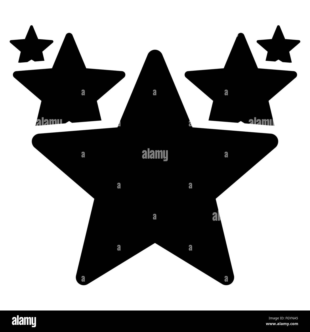 Hit parade de l'icône a la concurrence ; succès Bicolor Icon Set Banque D'Images