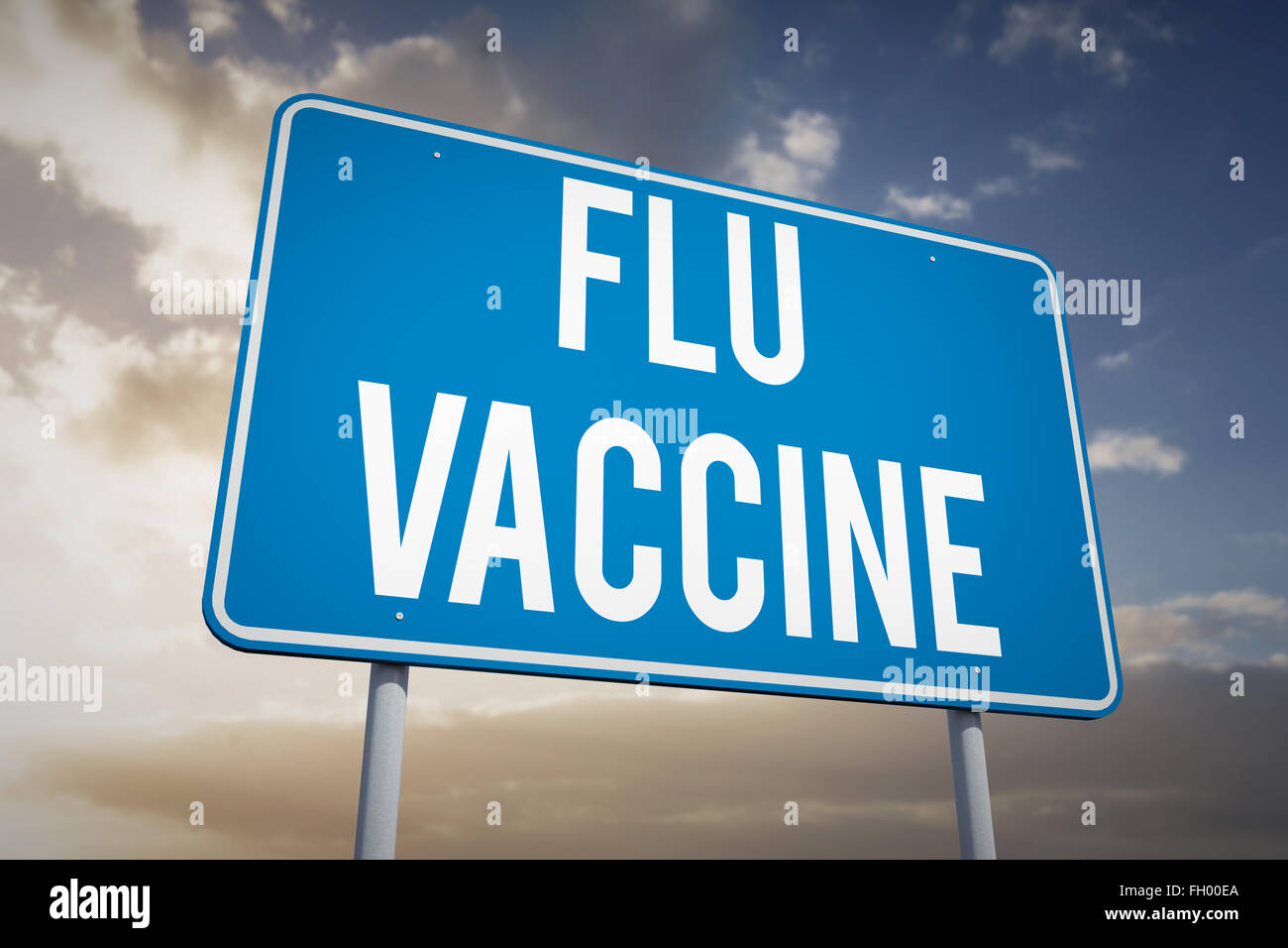 Image composite du vaccin contre la grippe Banque D'Images