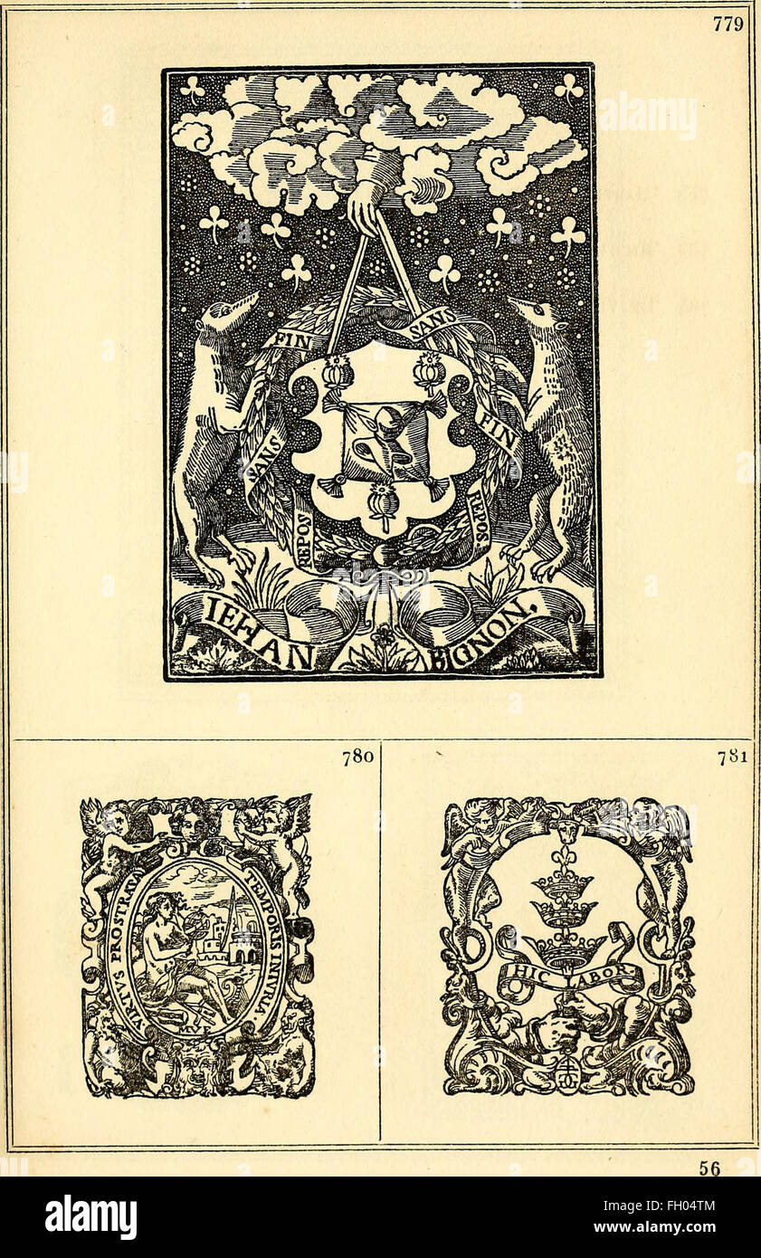 Cette collection est une compilation de marques typographiques, monogrammes, emblèmes et fleuris d'imprimerie utilisés par les imprimeurs et libraires français depuis l'introduction de l'imprimerie en France. Banque D'Images Cette collection est une compilation de marques typographiques, monogrammes, emblèmes et fleuris d'imprimerie utilisés par les imprimeurs et libraires français depuis l'introduction de l'imprimerie en France. Banque D'Images