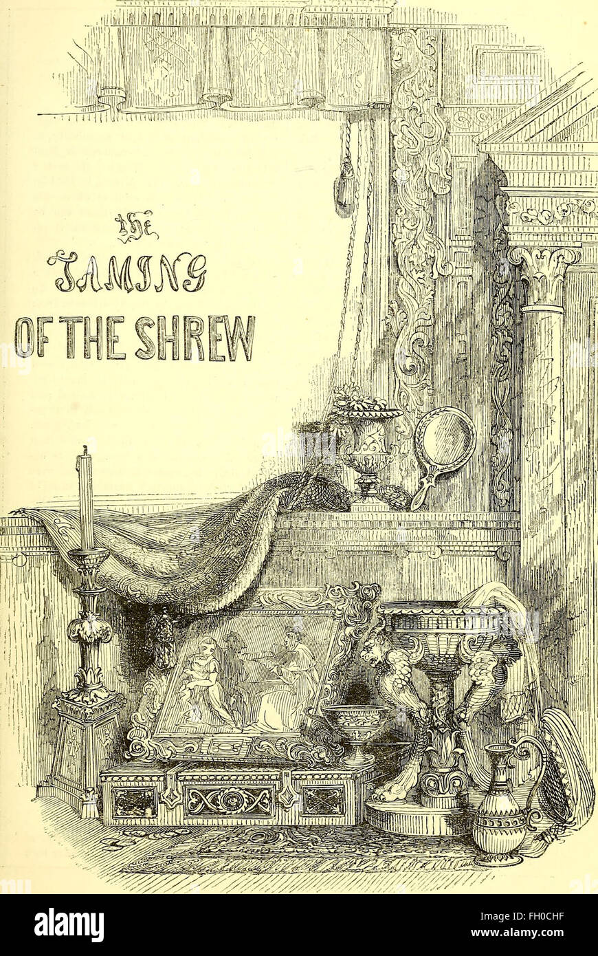 Les comédies, les histoires, les tragédies et les poèmes de William Shakspere (1851) Banque D'Images