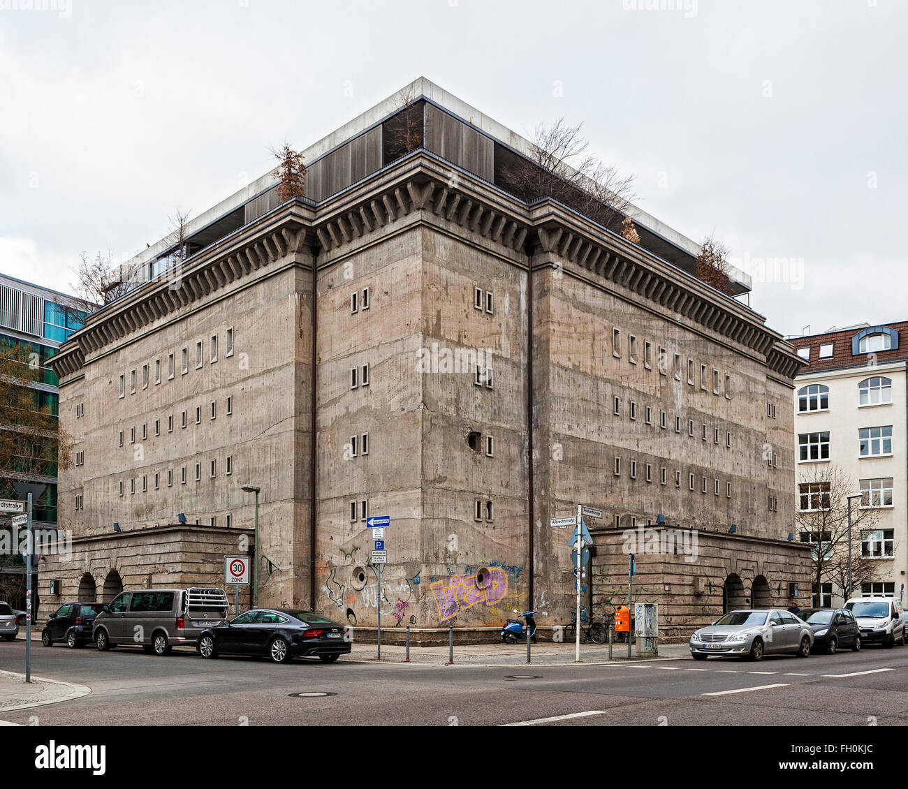 The Boros Collection, une collection privée d'œuvres d'art dans un bunker de la Seconde Guerre mondiale , Boros Samlung Art Gallery,Reinhardtstrasse,Mitte-Berlin,Allemagne Banque D'Images