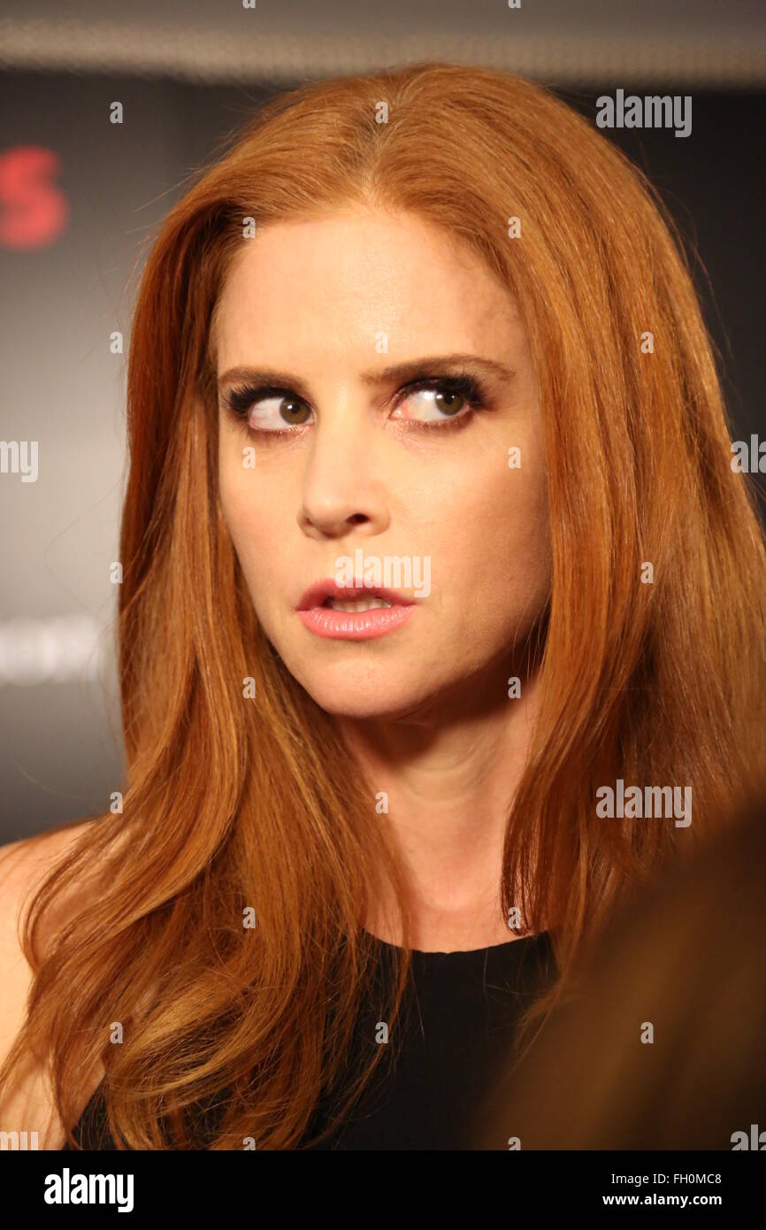 Premiere de USA Network's 'Stlns' Saison 5 à l'hôtel Sheraton Los Angeles Downtown Hotel comprend : Sarah Rafferty Où : Los Angeles, California, United States Quand : 22 Jan 2016 Banque D'Images