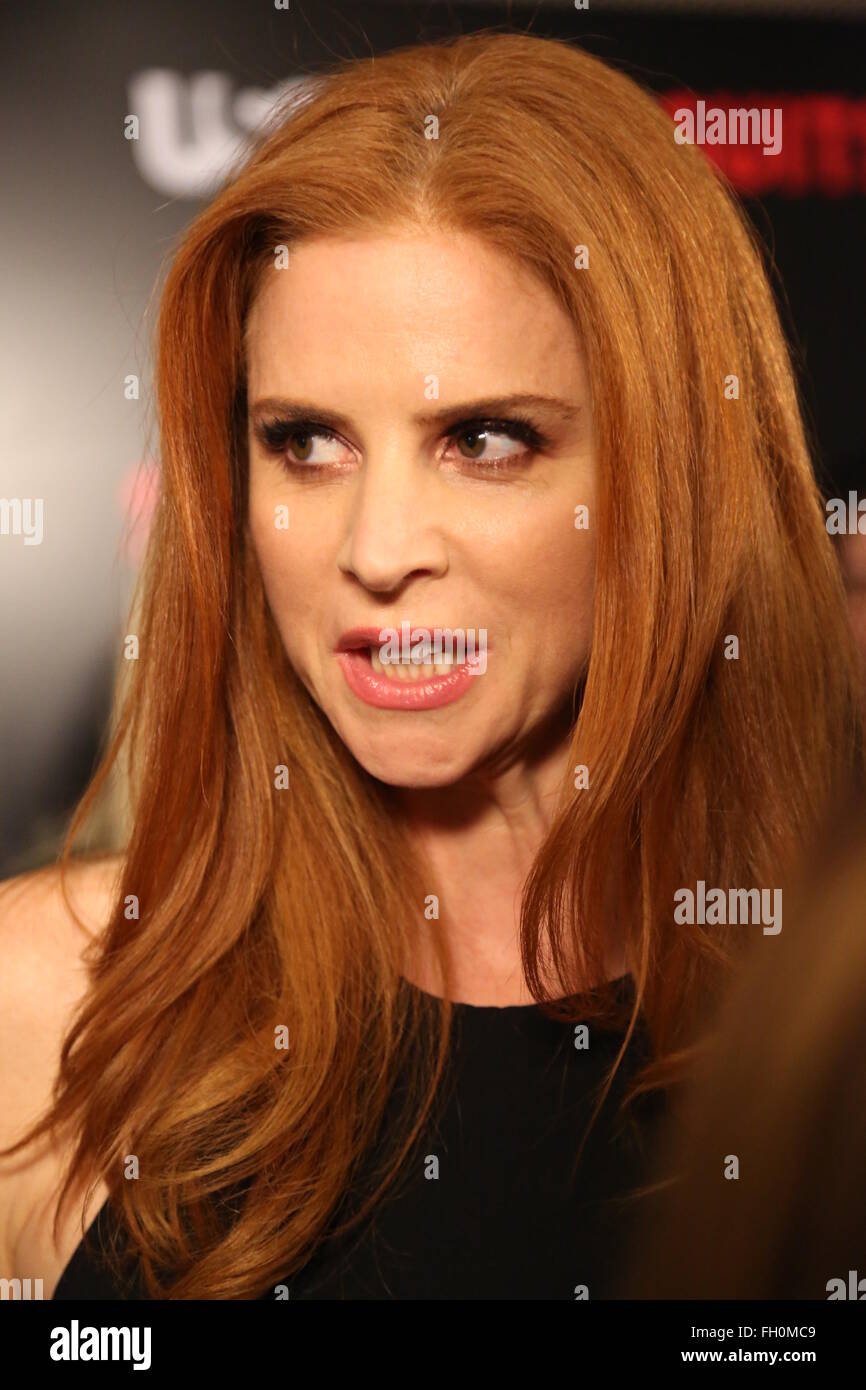 Premiere de USA Network's 'Stlns' Saison 5 à l'hôtel Sheraton Los Angeles Downtown Hotel comprend : Sarah Rafferty Où : Los Angeles, California, United States Quand : 22 Jan 2016 Banque D'Images