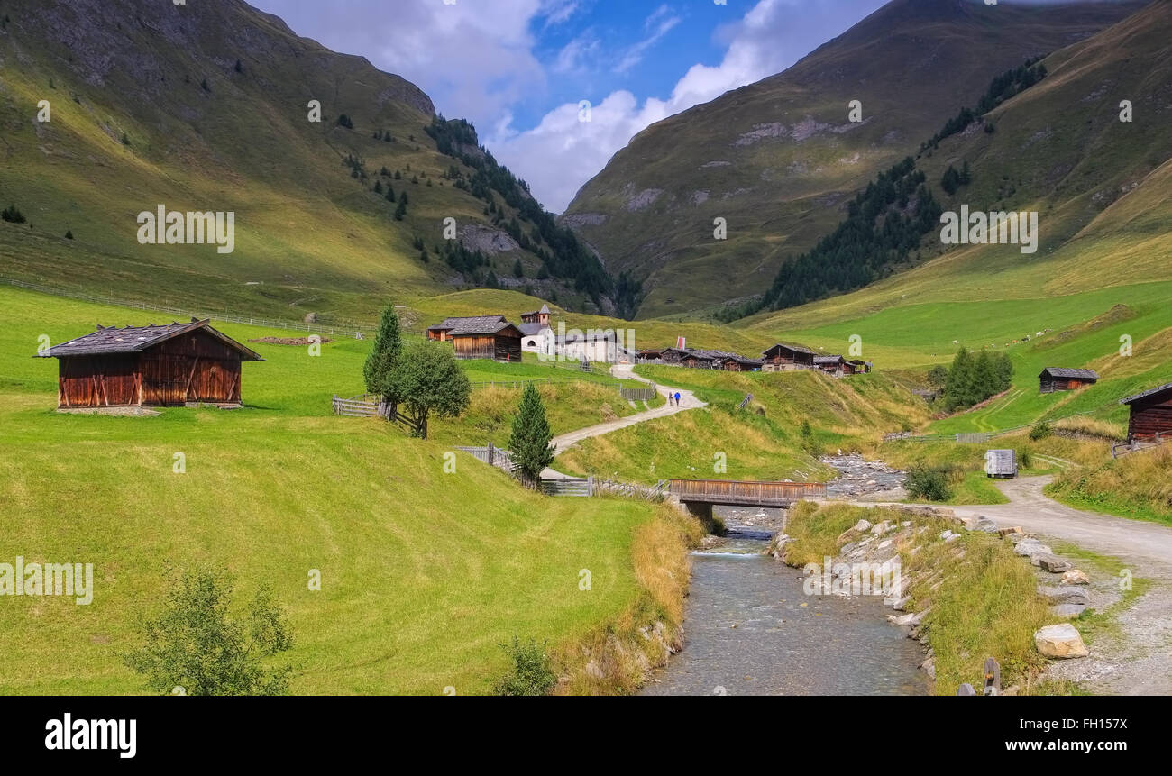 Dans den italienischen Alm Fane Dolomiten - Fane Alp en italien Dolomites Banque D'Images