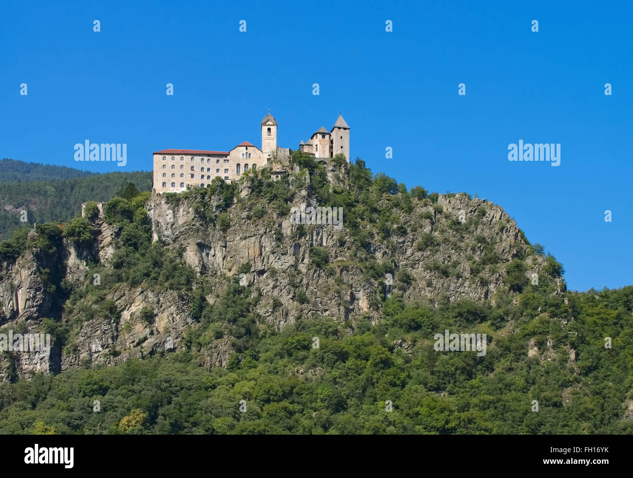 Kloster Saeben Saeben in Südtirol - Alto Adige en Abbaye Banque D'Images