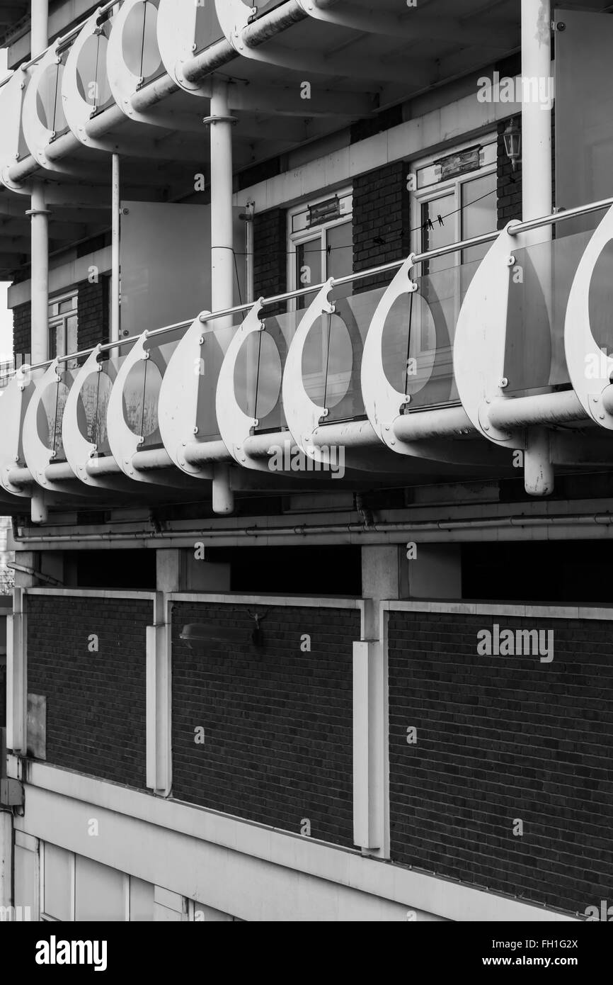 Les images en noir et blanc autour du centre-ville de Northampton. Banque D'Images