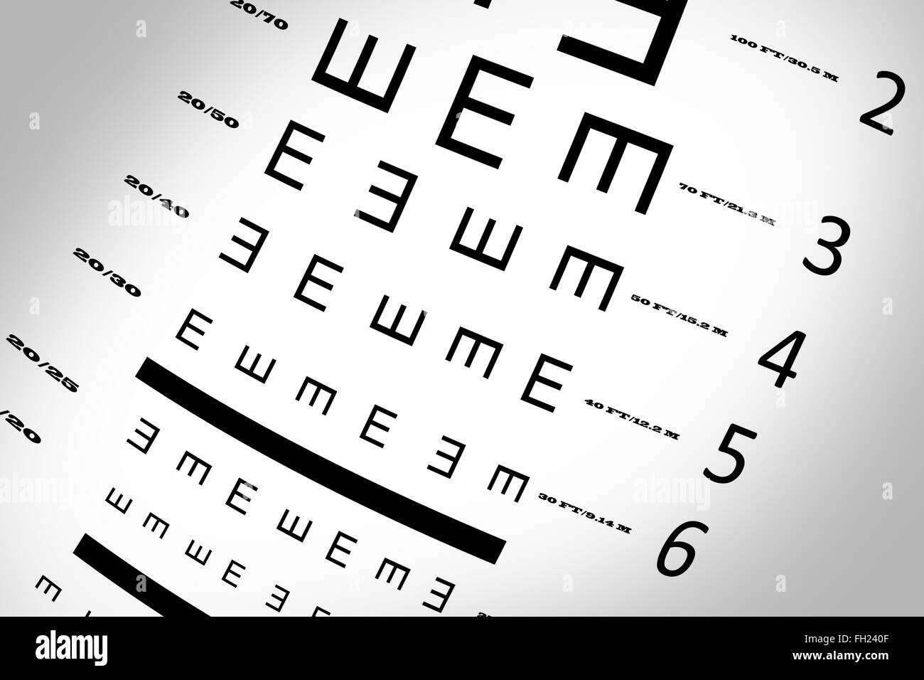 Une vue graphique de test Banque D'Images