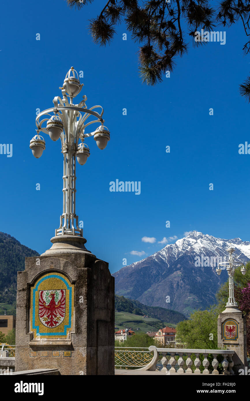 Meran, le Tyrol du Sud Banque D'Images